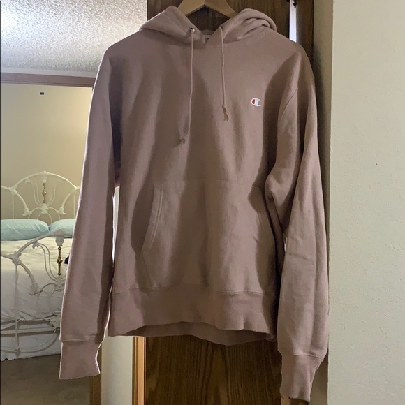 champion hoodie rose gold